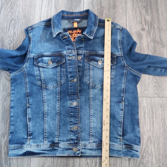 Street One Womens Jean Jacket Denim Button Down Cotton Coat Blue NWOT 8/10 - Picture 13 of 16